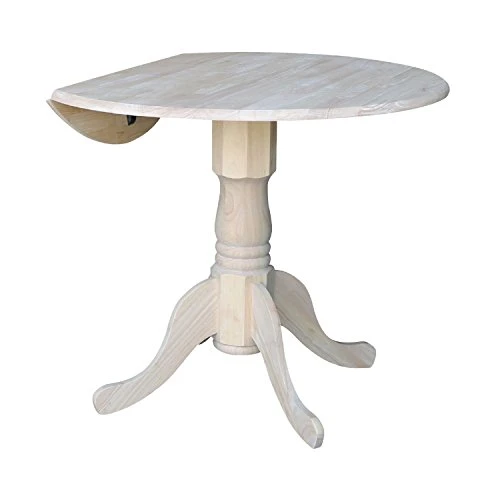 International Concepts 36-Inch Dual Drop Leaf Table, Unfinished - Image 4