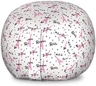 Ambesonne Nautical Storage Toy Bag Chair, Frock Of Frolicking Sharks And Fish Herds Diving Wildlife Exotic Deep Sea Ocean, Stuffed Animal Organizer Washable Bag, Small Size, Blue - Image 6