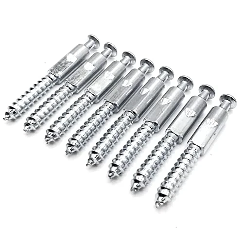 ReplacementScrews Assembly Dowel/Cam Lock Screw Compatible With IKEA Part 123491 (MALM Bed Frames) (Pack Of 8)