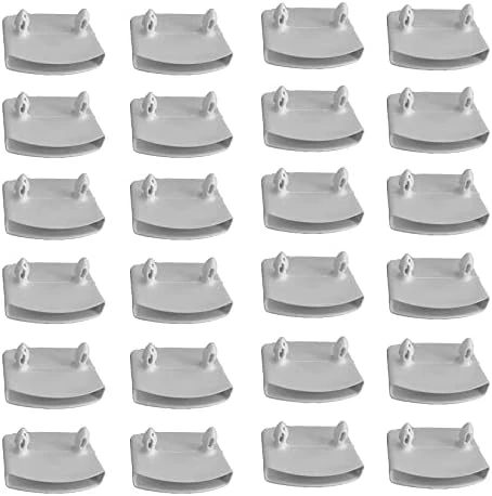 XIAONAN 24Pcs 53mm×9mm Plastic White Bed Slat Cover Replacement Holders End Caps For Holding Securing Wooden Slats Bed Base (2.087in X 0.354in) - Image 6