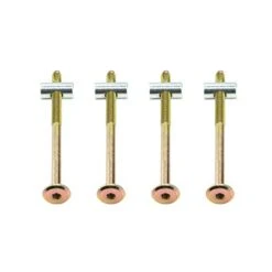 The Bed Slats Company M6 X 14mm Cross Dowels Barrel Nuts With 150mm Furniture Connecting Bolts For Bunk Beds Cots - Set Of 16