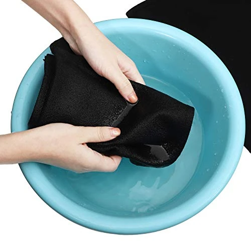 2 Set Directors Chair Canvas Replacement, Makeup Chair Seat And Back Replacement Cotton Canvas Stool Protector For Home Director Chair Medium Size(Black) - Image 3