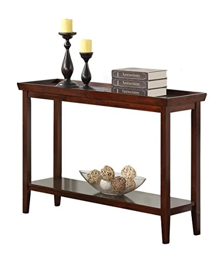 Convenience Concepts Ledgewood Console Table With Shelf, Espresso - Image 4