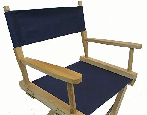 Personalized Embroidered Gold Medal Contemporary 18" Table Height Natural Frame Directors Chair - Hunter Green - Image 10