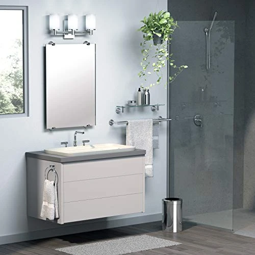 Gatco 4246 Latitude II Glass Shelf, Chrome,Medium 20 Inch - Image 3