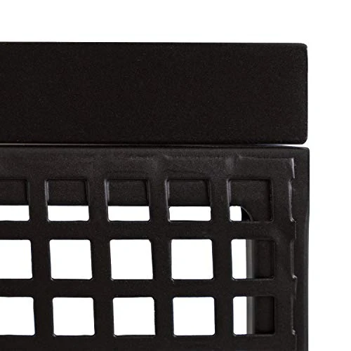 Kate And Laurel Elita Modern Wood And Metal Accent Table, 10 X 10 X 30, Charcoal Gray, Chic Side Table For Decorative Display - Image 4