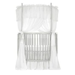 Dream On Me Sophia Posh Circular Crib, Silver Pearl, Full Size , 45.5x45.5x69.5 Inch (Pack Of 1)