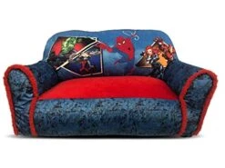 Marvel Avengers Cozy Double Bean Bag Sofa Chair With Sherpa Trim Blue Large