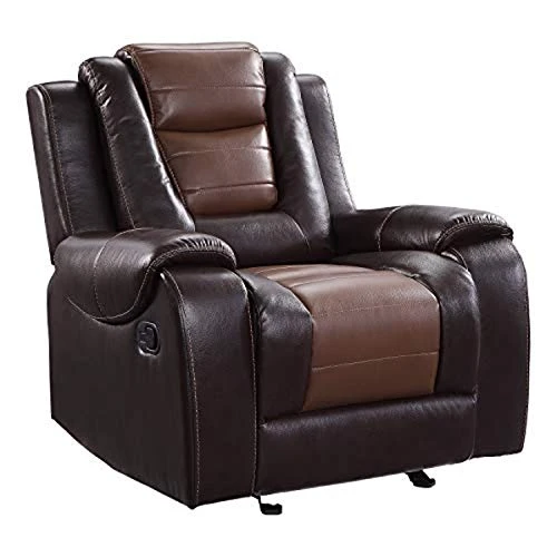 Lexicon Matteo Glider Reclining Chair, Two-Tone Brown