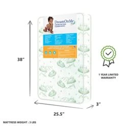 Dream On Me 3β Foam / Excellent Support / Easy Maintenance/ Greenguard Gold Environment Safe Playmat