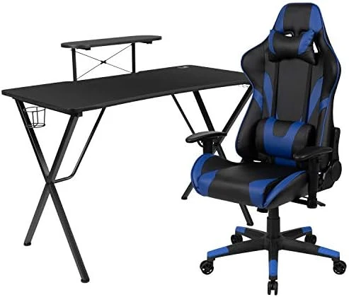 Flash Furniture Red Gaming Desk With Cup Holder/Headphone Hook & Red Reclining Back/Arms Gaming Chair With Footrest - Image 14