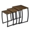 SRIWATANA Nesting Tables, Vintage Side End Tables Living Room, Coffee Snack Table Set Of 3