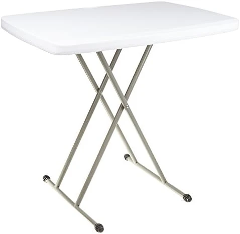 Lavish Home 75-TAB1000 Foldable Table And TV Tray By Everyday Home, 30 X 20 X 28 (for Laptops), 19" (Height), White - Image 6