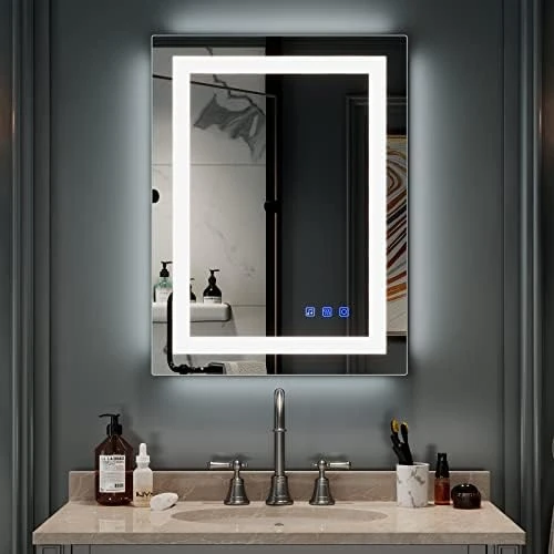 Bonnlo 32"×24" (800×600mm)Bluetooth Mirror,Led Bathroom Mirror Smart Mirror With Bluetooth Speaker, Anti-Fog Bathroom Led Mirror With Memory Touch, Dimmable Espejos Para Baños, Vertically/Horizontally - Image 12