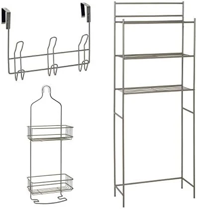 Zenna Home No Tools SlideFit Over The Toilet Bathroom Spacesaver, Bronze - Image 9