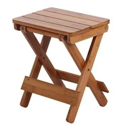Smooth Edge Portable Folding Chair, Durable Bamboo Portable Stool, For Using In Your Living Room, Bathroom Bedroom