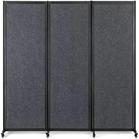 Strongbird Room Divider,Privacy Screen Partition Separator,Portable Commercial Room Dividers,Freestanding Office School Dividers, 126''(L)* 78.7''(H),5 Panel,Grey - Image 9