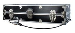 C&N Footlockers College Dorm Room Under Bed - The Slim Lockable Trunk - 32 X 18 X 8.25 Inches (With Cable Lock)