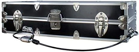 C&N Footlockers College Dorm Room Under Bed - The Slim Lockable Trunk - 32 X 18 X 8.25 Inches (With Cable Lock) - Image 7