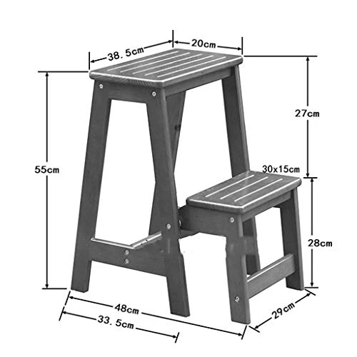 DINGZZ Step Stool-Large Steps Provide Comfort And Security, Folds Flat For Easy Storage Safety - Image 2