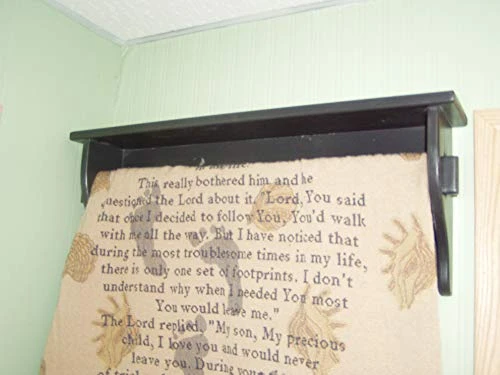 Quilt Rack Wall Stand/Blanket Holder Black - Image 3