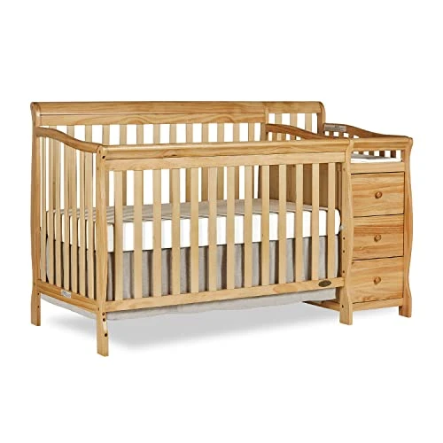 Dream On Me 5 In 1 Brody Convertible Crib With Changer In Black, Greenguard Gold Certified, Comes With 1" Changing Pad, Non-Toxic Finish, Made Of Durable Pinewood - Image 11