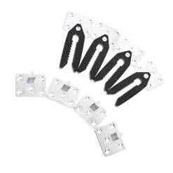 Veemoon 4pcs Sofa Connector Corner Couch Metal Snap Buttons Plastic Snaps Couch Clamps For Sectionals Snap For Sofa Sectional Sofa Couch Snap Furniture Steel, Plastic Silver