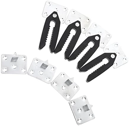 Veemoon 4pcs Sofa Connector Corner Couch Metal Snap Buttons Plastic Snaps Couch Clamps For Sectionals Snap For Sofa Sectional Sofa Couch Snap Furniture Steel, Plastic Silver - Image 6