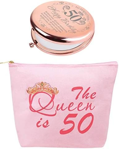 50th Birthday Gifts For Women,50th Birthday Gift Ideas,50 Year Old Birthday Gifts For Women,Turning 50 Gifts For Women,Gifts For 50th Birthday For Women,50th Birthday Gifts,50th Birthday Makeup Bag - Image 5