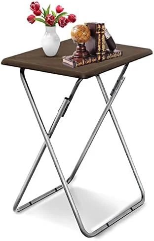 Garden 4 You Portable Folding TV Tray Dinner Snack Trays Table Portable Foldable Table Small Sofa Bedside Tables With Light Weight, 15 X 18.9 X 26 In(Smoky Grey) - Image 13