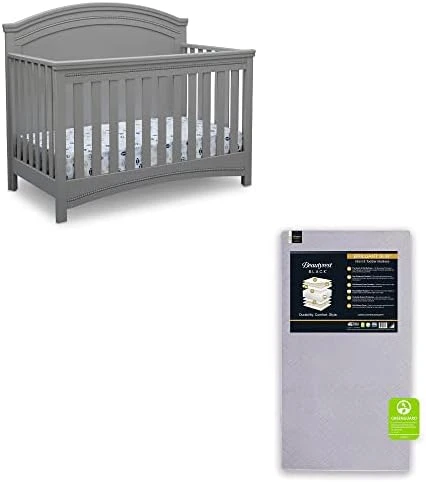 Delta Children Simmons Kids SlumberTime Emma Convertible Crib N More, Grey - Image 8