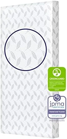 Dream On Me Asheville 4β Firm Fiber Crib And Toddler Mattress, Waterproof, GreenGuard Gold Certified, Dual-Sided , White Embossed Cover, Lightweight Reversible Design - Image 5