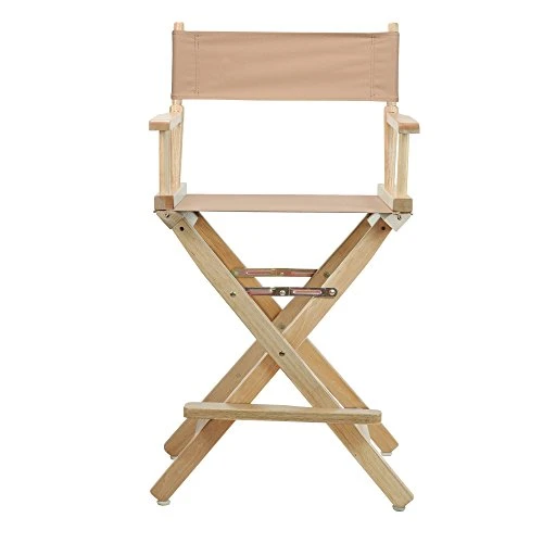 Casual Home 24" Director's Chair Natural Frame With Tan Canvas, Counter Height - Image 7