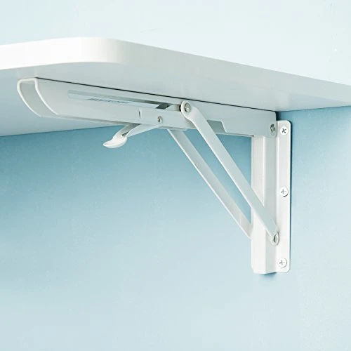 FSC Certified Wall-Mounted Folding Table For Office Home Kitchen(23.6"*15.6" (L*W)), White… - Image 2