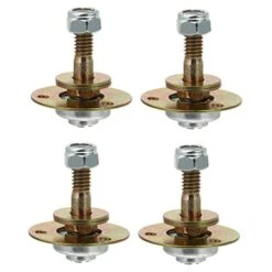 Mobestech 4pcs Rocking Chair Bearing Furniture Bolts Desk Chair Gaming Chair Furniture Screws Rocking Chair Bearing Screws Bolts Kits Glider Rocker Parts M8x45mm Rocking Chair Bearing Iron