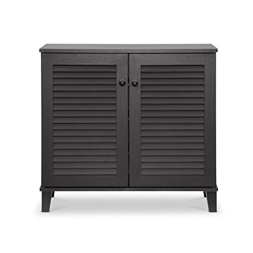 Baxton Studio FP-01LV-Espresso Studio Coolidge Shoe-Storage Cabinet, Espresso 14.5Lx29.625Wx27.5H - Image 3