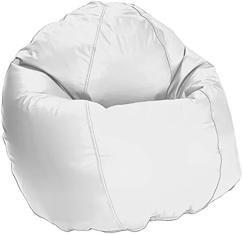 Bean Products Large Vinyl Bean Bag Chair | Filled W/Polystyrene Beads & CertiPUR Foam | Made In USA | 36”W, 36”L, 40”H | 20lb | Available In 2 Sizes | Perfect For Adults, Teens & Kids | Dark Navy - Image 14
