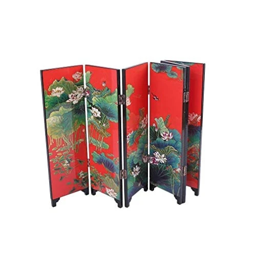 Lachineuse Decorative Items, 25x10x7cm, Noir, Rouge, Doré Dominant