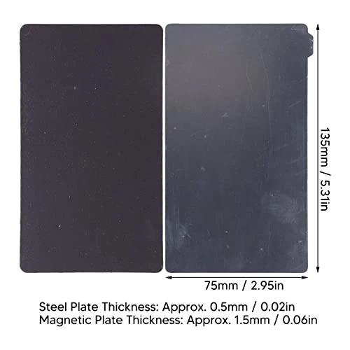 Spring Steel Plate, Double Sided 135x75mm Easy Removal Magnetic Simple Assembly Print Bed For Replacement - Image 6