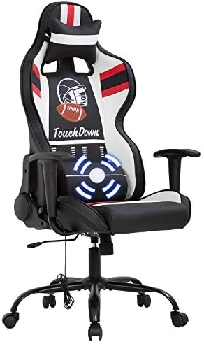Gaming Chair Massage Office Chair Racing Computer Chair With Lumbar Support Headrest Armrest Task Rolling Swivel Ergonomic PU Leather Adjustable Desk Chair - Image 7