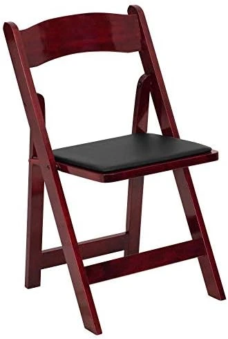 Flash Furniture 4 Pack HERCULES Series White Wood Folding Chair With Vinyl Padded Seat - Image 10