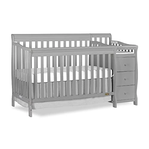 Dream On Me 5 In 1 Brody Convertible Crib With Changer In Black, Greenguard Gold Certified, Comes With 1" Changing Pad, Non-Toxic Finish, Made Of Durable Pinewood - Image 13