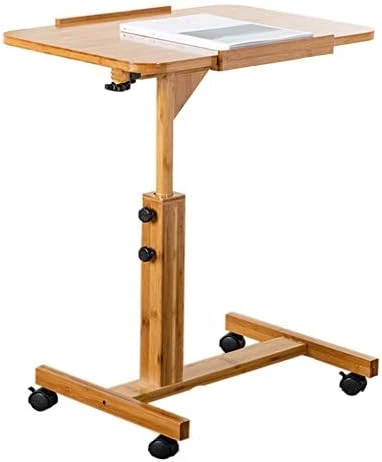 WYKDD Height Adjustable Mobile Laptop Stand Desk Rolling Cart, Height Adjustable From (Size : 50x70cm) - Image 7