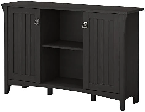 Bush Furniture Salinas Accent Storage Cabinet With Doors In Vintage Black - Image 6