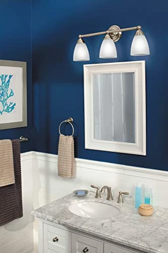 Moen YB2286BN Brantford Collection Traditional Single Post Bathroom Hand -Towel Ring, Brushed Nickel - Image 2