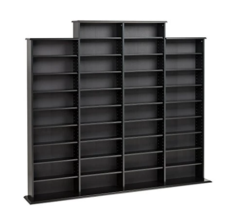 Prepac Quad Width Wall Storage Cabinet, Black - Image 2