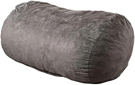 Great Deal Furniture Flora Traditional 6.5 Foot Suede Bean Bag (Cover Only), Tuscany - Image 8