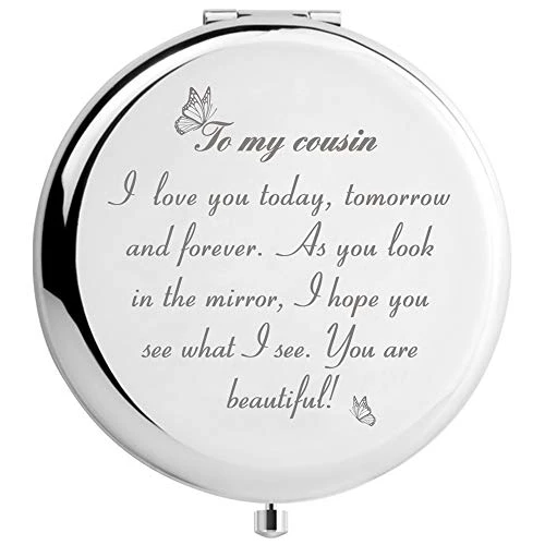 DIDADIC 40th Birthday Gifts For Women Makeup Mirror, 40 Years Old Gifts For Women Turning 40, Happy Birthday For Her Wife Daughter Sister Female Friends (40th Aged To Perfection) - Image 9