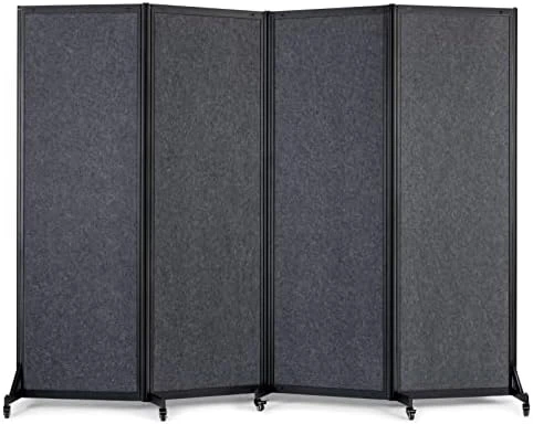 Strongbird Room Divider,Privacy Screen Partition Separator,Portable Commercial Room Dividers,Freestanding Office School Dividers, 126''(L)* 78.7''(H),5 Panel,Grey - Image 13