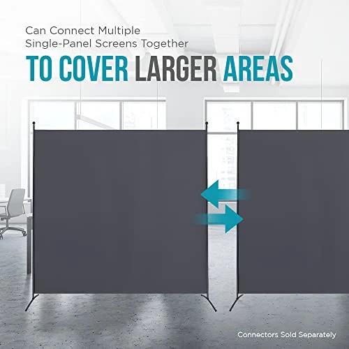 Steel-AID Single-Panel Privacy Room Divider β Folding Partition Privacy Screen For Office, Classroom, Dorm Room, Kids Room, Studio, Conference - 71" X 72" - Easy To Assemble, Freestanding & Foldable - Image 6
